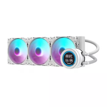360mm počítačový radiátor Darkflash DN-D360 WHITE — 360mm chladiaci radiátor pre PC vodné chladenie