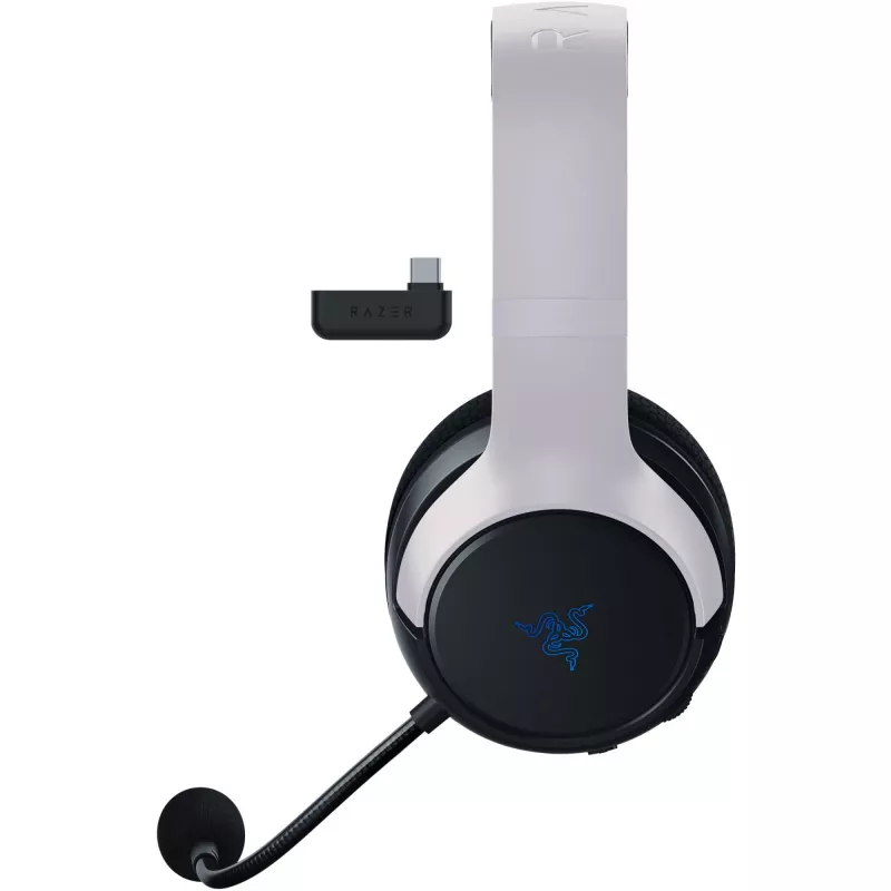 Razer Kaira HyperSpeed headset bezdrôtový hlavový most herný USB Type-C Bluetooth biely, čierny