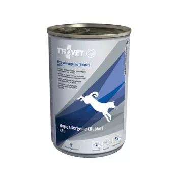 TROVET Hypoallergenic RRD s králikom - mokré krmivo pre psov - 400 g