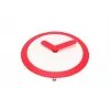 NeXtime hodiny 2615ro Focus, Ø25 cm, nástenné hodiny, biela/červená
