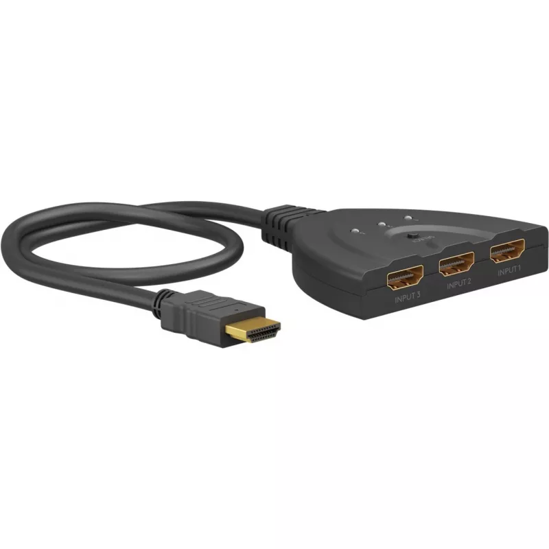 Goobay 58487 HDMI prepínač 3 na 1 (4K @ 30 Hz)