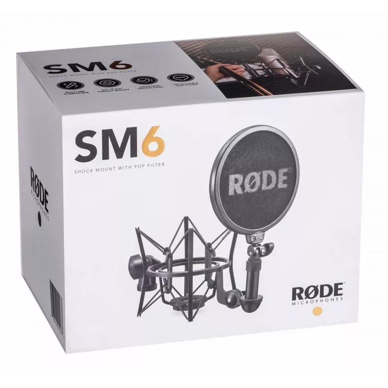 RODE SM6 tlmiaci držiak s pop filtrom, čierny
