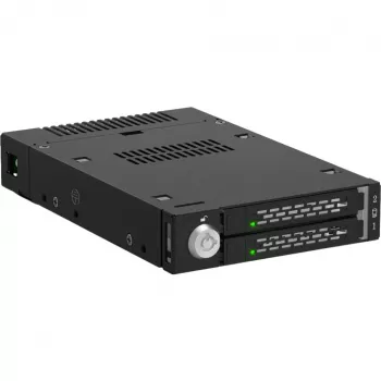 ICY DOCK - ToughArmor - MB834MK-B V2 - 2x M.2 NVMe na 1x 3,5-palcovú šachtu výmenný rám kovový so zámkom na kľúč SlimSAS 4i čierny