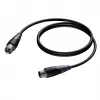 XLR samec na XLR samica kábel Procab 10 m — symetrické audio prepojenie, Procab 1KPCL114