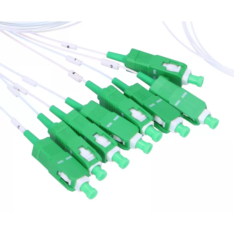 Extralink 1:8 PLC SC/APC rozbočovač, 900um, 1m