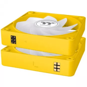 Thermaltake CT120 EX Reverse ARGB 120mm skriňový ventilátor 3-balík žltý
