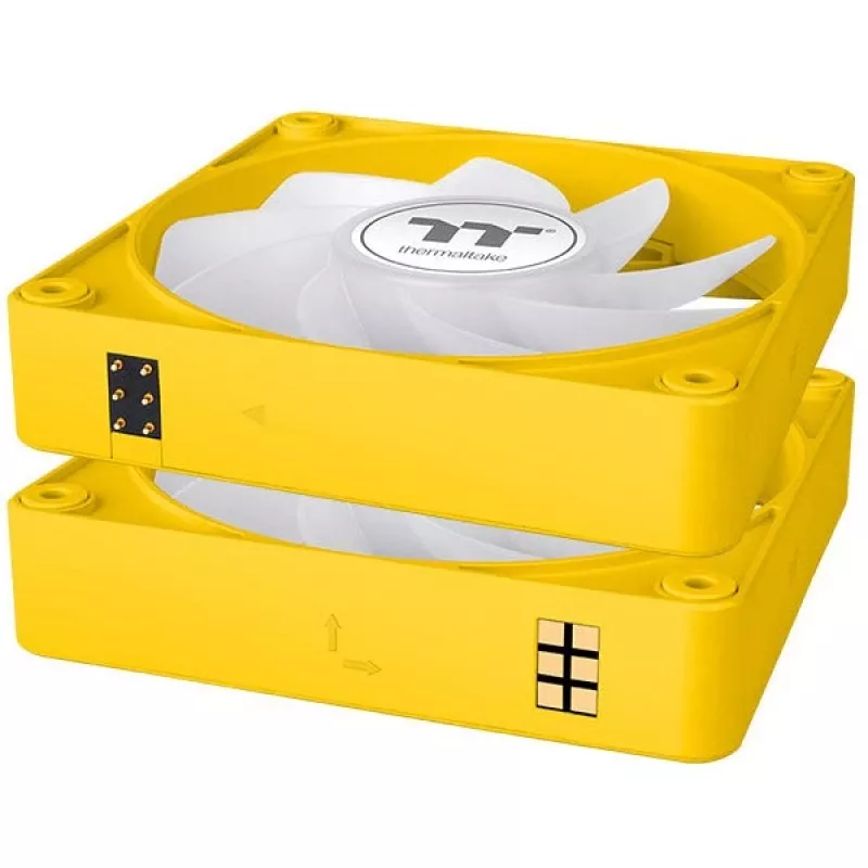 Thermaltake CT120 EX Reverse ARGB 120mm skriňový ventilátor 3-balík žltý