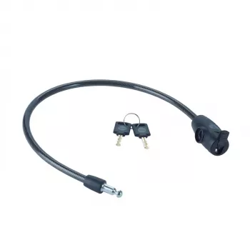 Kľúčové bicyklové lanko 10 mm - YCK0/10/60/2 čierne