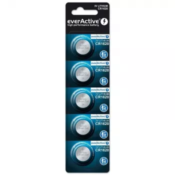 Lítiová batéria mini everActive CR1620 5 ks
