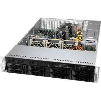 Supermicro CSE-LA25TQC-R609LP počítačová skriňa Rack čierna 600 W
