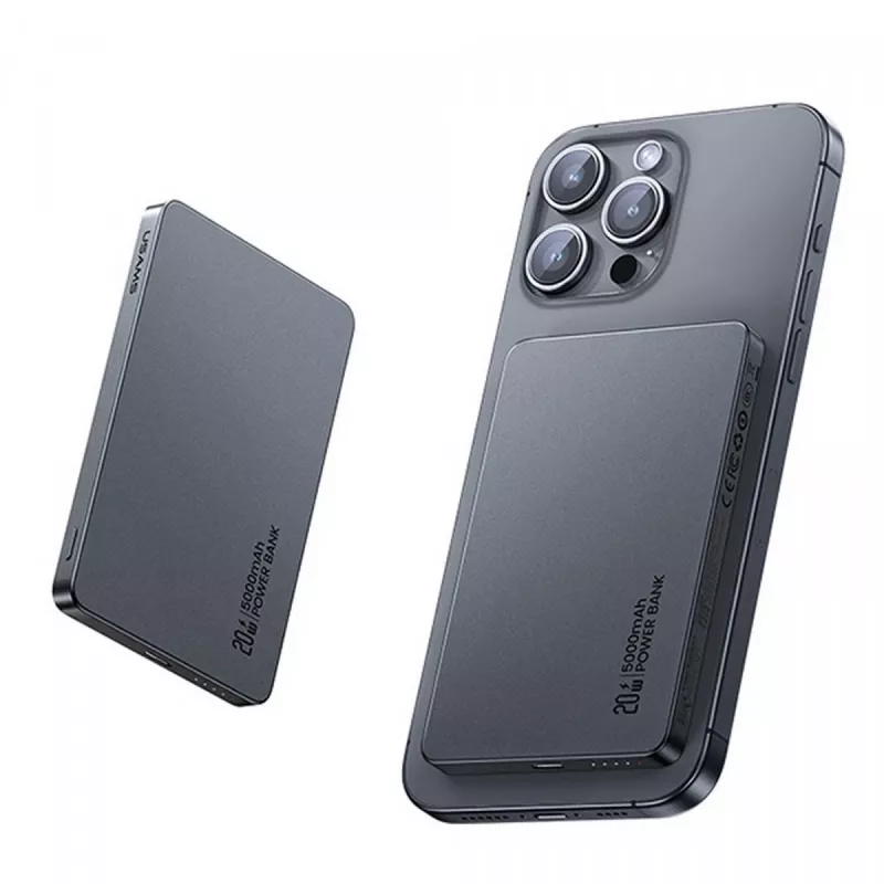 PowerBank 5000mAh 20W indukčný MagSafe titán