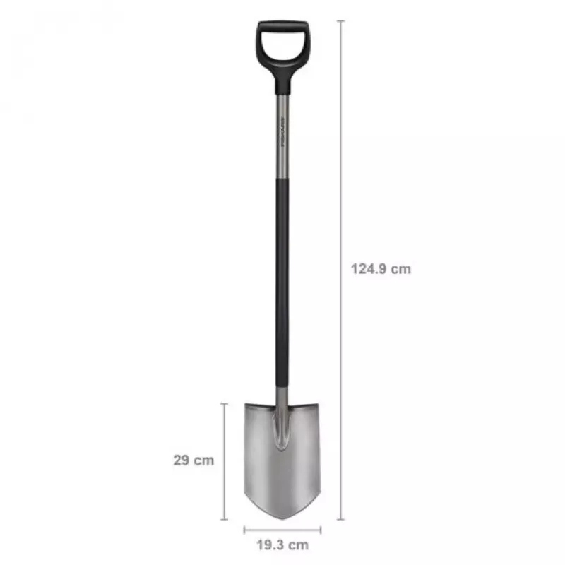 Fiskars ergonomický rýľ, sivý (1067511)