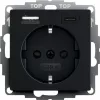gira zásuvka s USB portom, model 2459005, čierna
