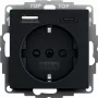 gira zásuvka s USB portom, model 2459005, čierna