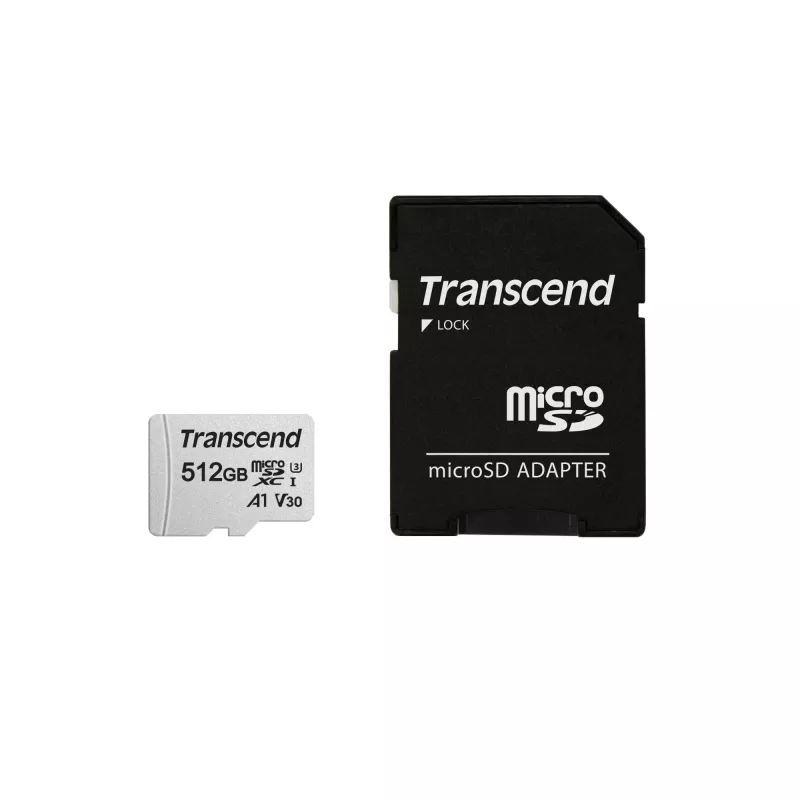Flash pamäť Transcend 512GB MicroSDXC SD karta 300S