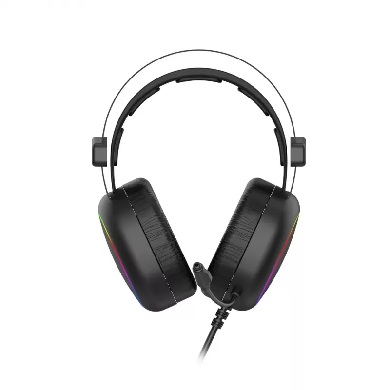 Havit HERNÉ SLÚCHADLÁ RGB čierne 2016D headset káblový headset s hlavovým mostom