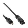 FireWire 400 na 800 kábel InLine 34901 1m konektor/konektor čierny