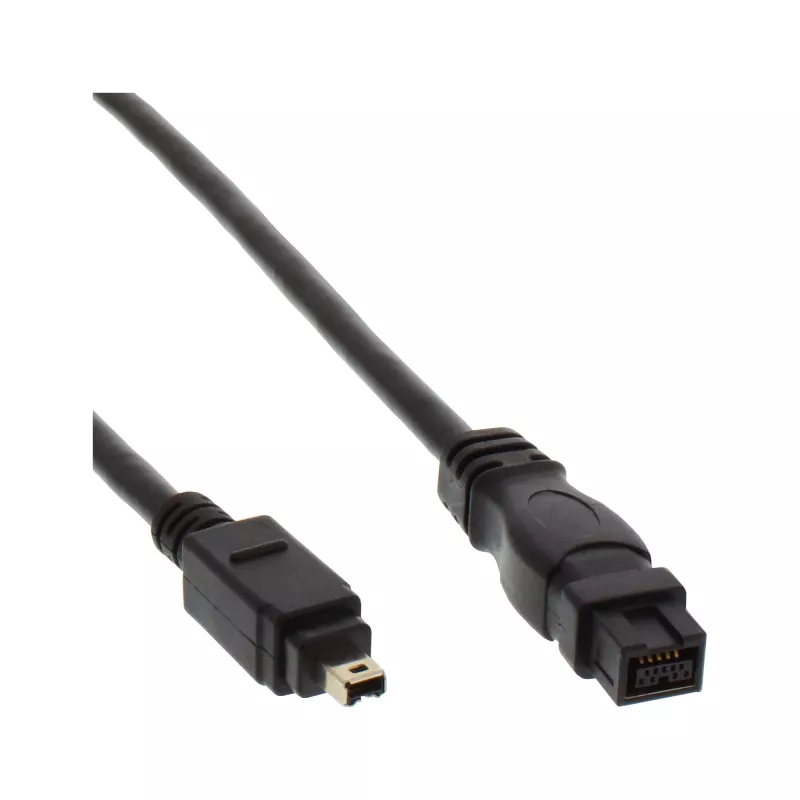 FireWire 400 na 800 kábel InLine 34901 1m konektor/konektor čierny