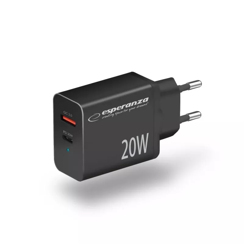 Esperanza EZC105K napájací zdroj 20W čierny