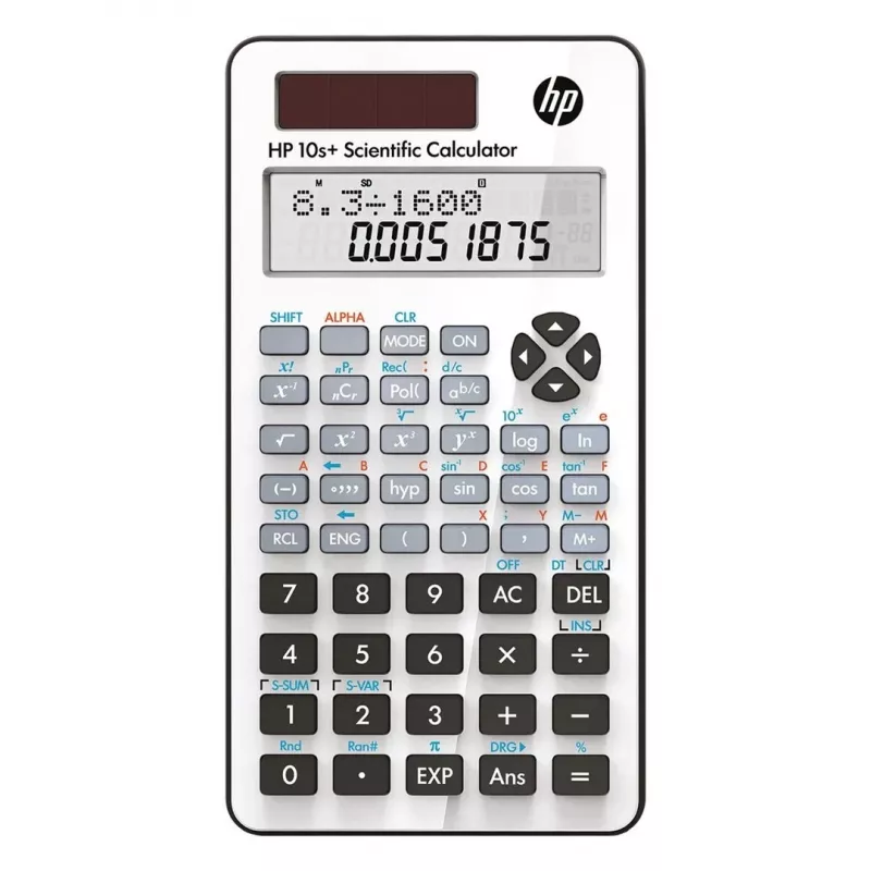HP 10s+ vedecká kalkulačka, biela