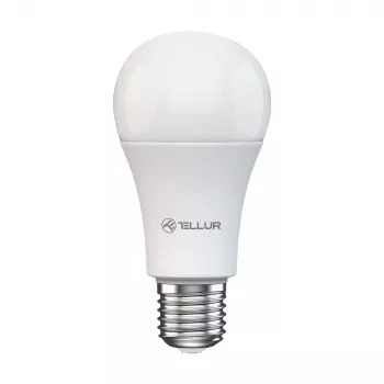 Smart WiFi žiarovka Tellur TLL331331 9W biela teplá stmievateľná — nastaviteľné teplé biele svetlo, Wi‑Fi ovládanie
