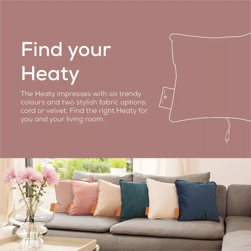 Beurer HK 77 Heaty blush-rose levanduľový zamatový poťah (20074)