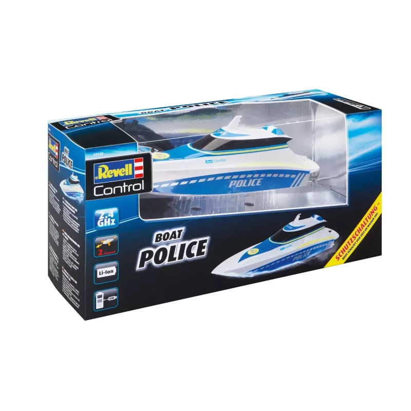 Revell Control Waterpolice RC motorový čln pre začiatočníkov 100% RtR 350 mm (24138)