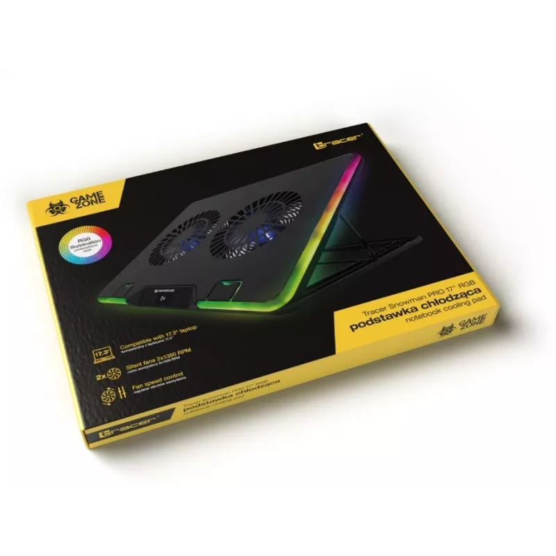 Chladiaci stojan Gamezone Snowman Pro 17 palcov RGB