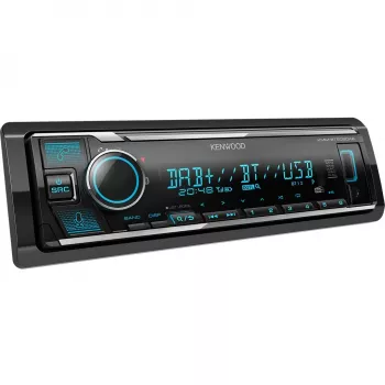 Kenwood KMM-BT508DAB, čierny, 1 DIN, 200 W, 50 W, 24 h, AAC, FLAC, MP3, WAV, WMA