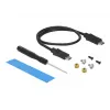 Puzdro na SSD DeLOCK externé USB Type-C combo puzdro pre M.2 NVMe PCIe alebo SATA SSD