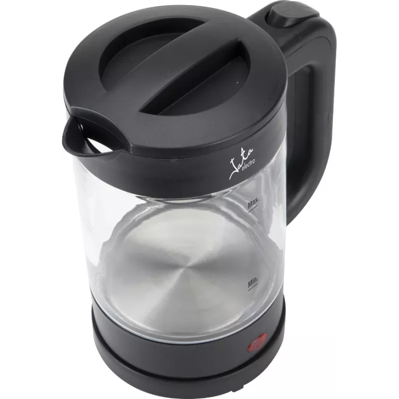 Jata HA702 rýchlovarná kanvica, 1,2 l, 1500 W, borosilikátové sklo, bezdrôtová, čierna