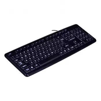 Esperanza EK129 klávesnica USB QWERTY UK angličtina čierna