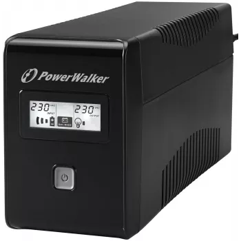 PowerWalker VI 850 LCD neprerušiteľný zdroj napájania (UPS) Line-Interactive 0,85 kVA 480 W