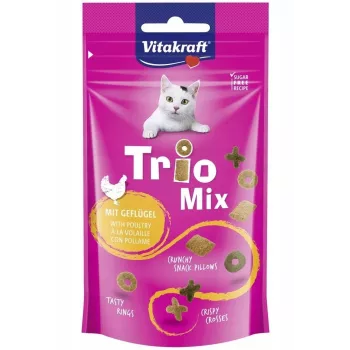 VITAKRAFT Trio Mix hydina - maškrty pre mačky - 60 g