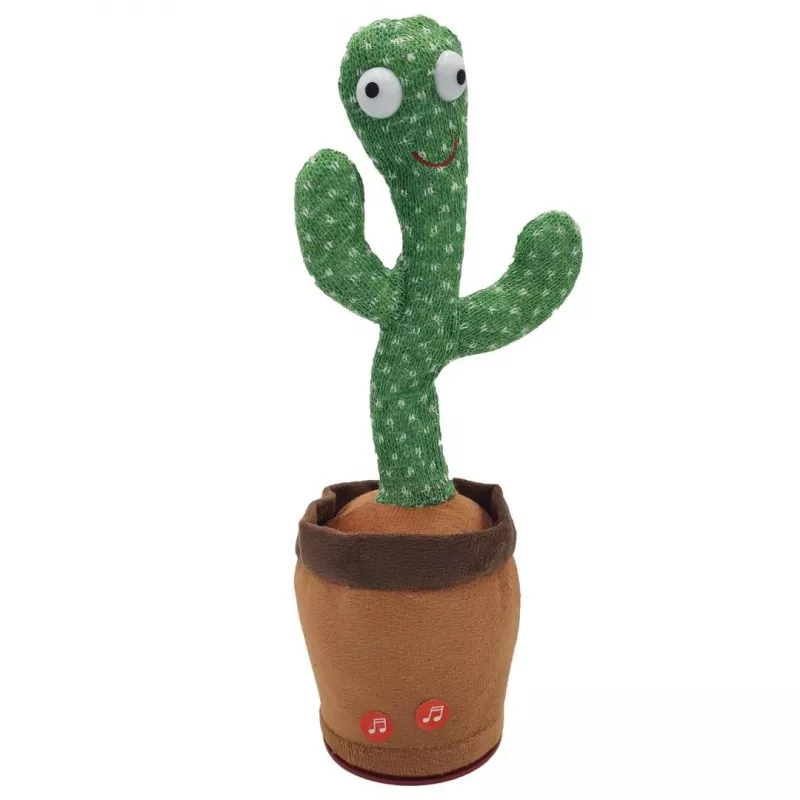 Tancujúci kaktus hračka Extralink Toys, spievajúca hračka pre deti LED USB