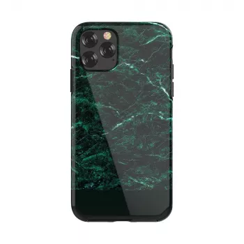 Ochranné puzdro Devia Marble Series pre iPhone 11 Pro Max — zelená, štíhly strih, tvrdé puzdro