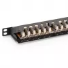 Patch panel Digitus CAT 6 Class E High Density tienený čierny