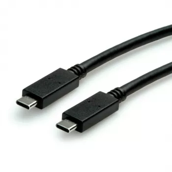 ROLINE USB3.2Gen2 kábel PD 20V5A Type-C-C ST/ST 0,5 m - kábel - Digital/Dáta - 0,5 m (11.99.9057)