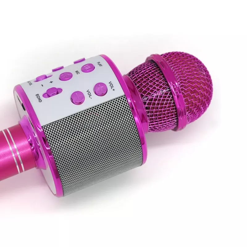 Mikrofón MANTA MIC11-PK ružový — káblový 3,5 mm jack, ľahký ručný mikrofón