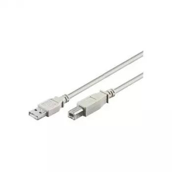 Kábel Diverse USB 2.0 (dvojité tienenie, sivý) (50953)