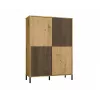 KAMARO 4DK štíhla/GŁ dub ARTISAN VITRÍNA