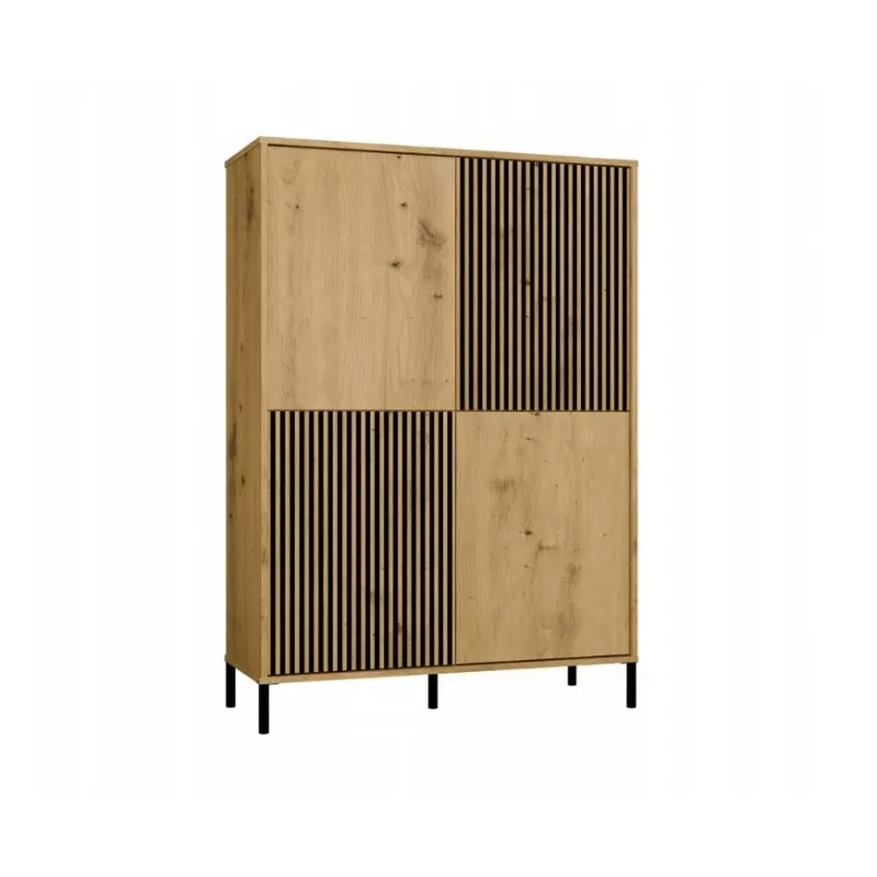 KAMARO 4DK štíhla/GŁ dub ARTISAN VITRÍNA