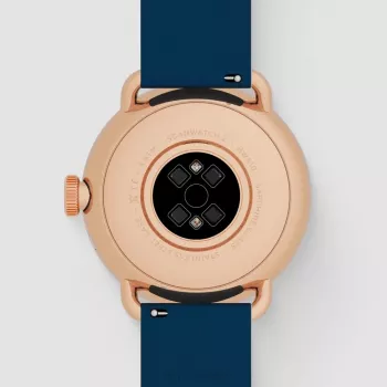 Withings ScanWatch 2 - hodinky s EKG, tepovou frekvenciou, SpO2, sledovaním aktivity a spánku (38 mm, modrá ružové zlato)