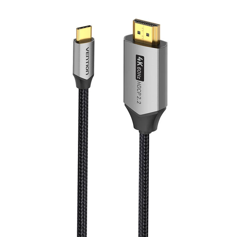 Vention USB-C na HDMI kábel CRBBH – 2 m, 4K@60Hz, čierny, USB-C na HDMI