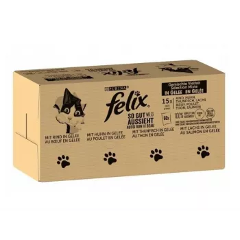 Purina Felix MIX mokré krmivo pre mačky, 120 x 85 g