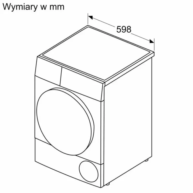Sušička bielizne Bosch WQG145APPL 9 kg tepelné čerpadlo, 14 programov, LED displej, biela