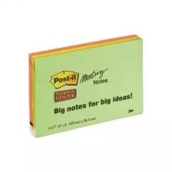 3M Post-it Notes samolepiace lístočky Super Sticky Meeting (6445-4SS)