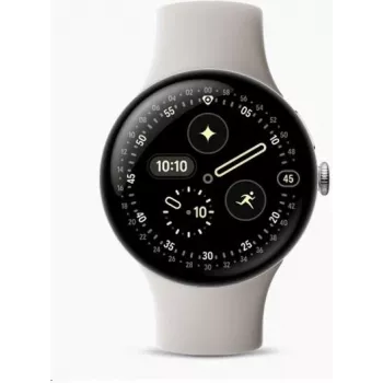 Google Pixel Watch 4 - 45 mm - hliník Silver polished (GA09308-EU)