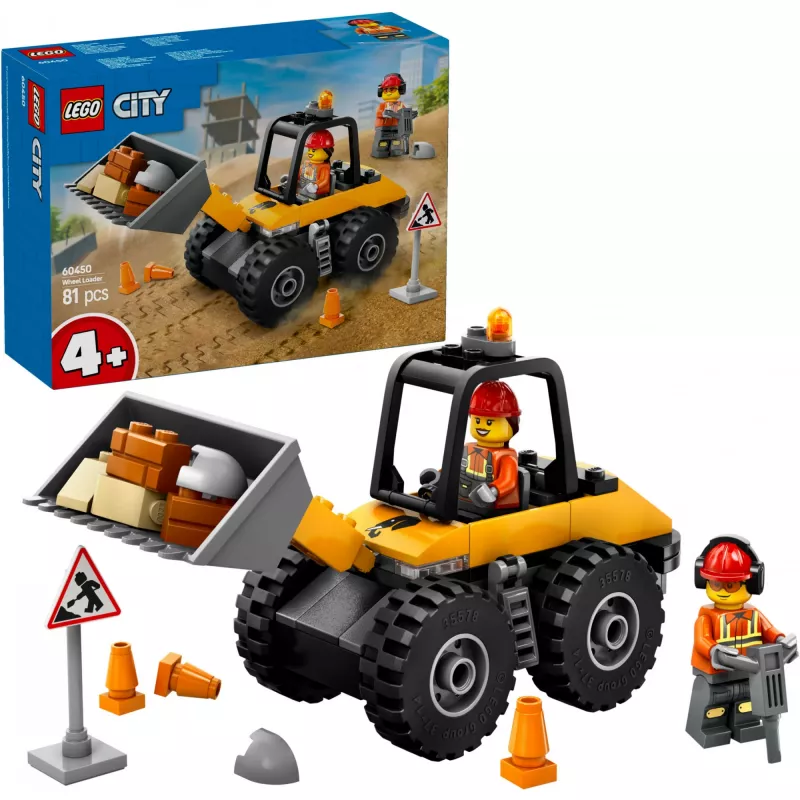 LEGO City 60450 Žltý kolesový nakladač
