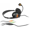 NATEC Drone headset káblový s hlavovým mostom telefonovanie/hudba čierna, oranžová